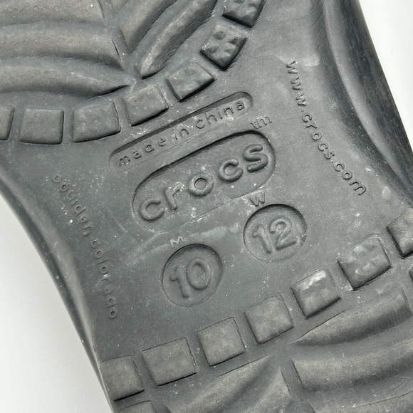 Rare CROCS Baya III Double Sole Slide Sandals Black Size Men Size 10 - Picture 10 of 11